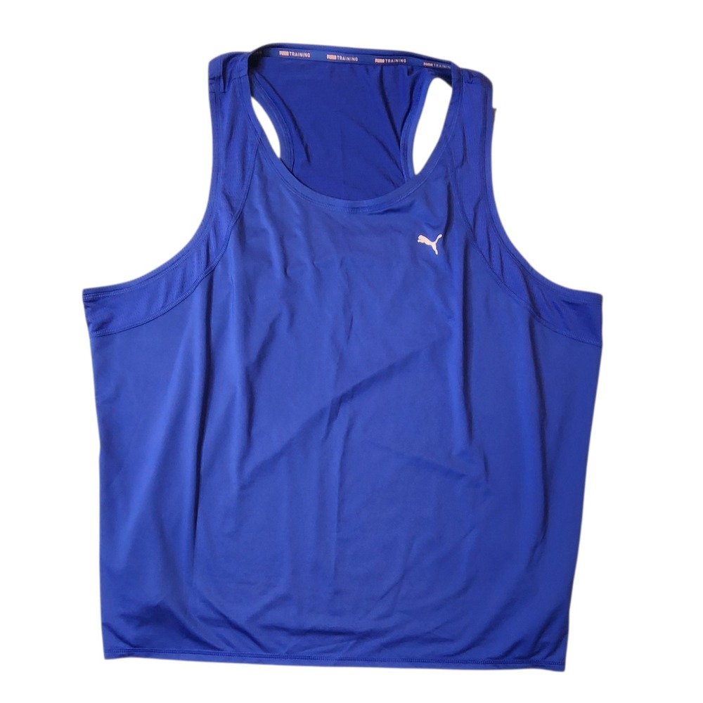 Puma Dry Cell Womens Tank Top Size 3XL Sleeveless Blue New
